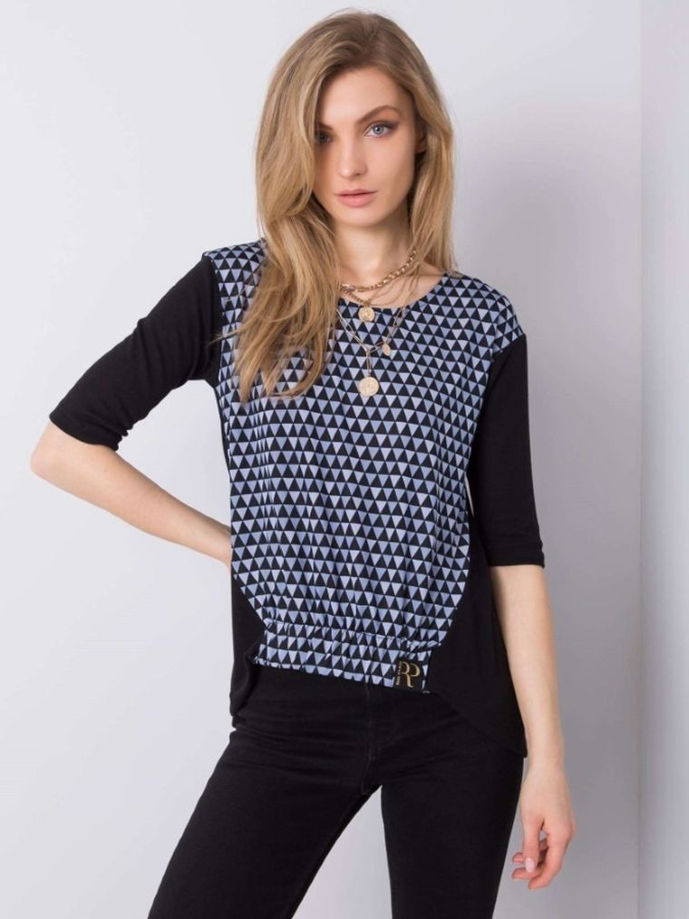 Bluzka damska z rękawem 3/4, mix, Rue Paris