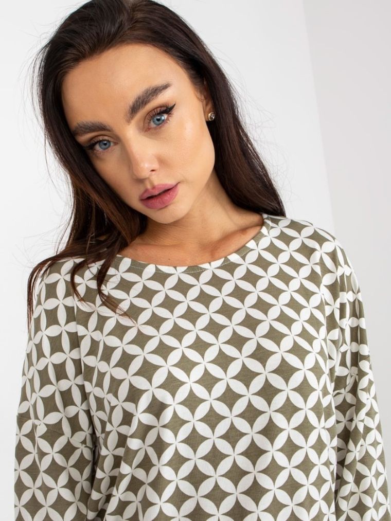 Bluzka damska z rękawem 3/4, mix, Rue Paris