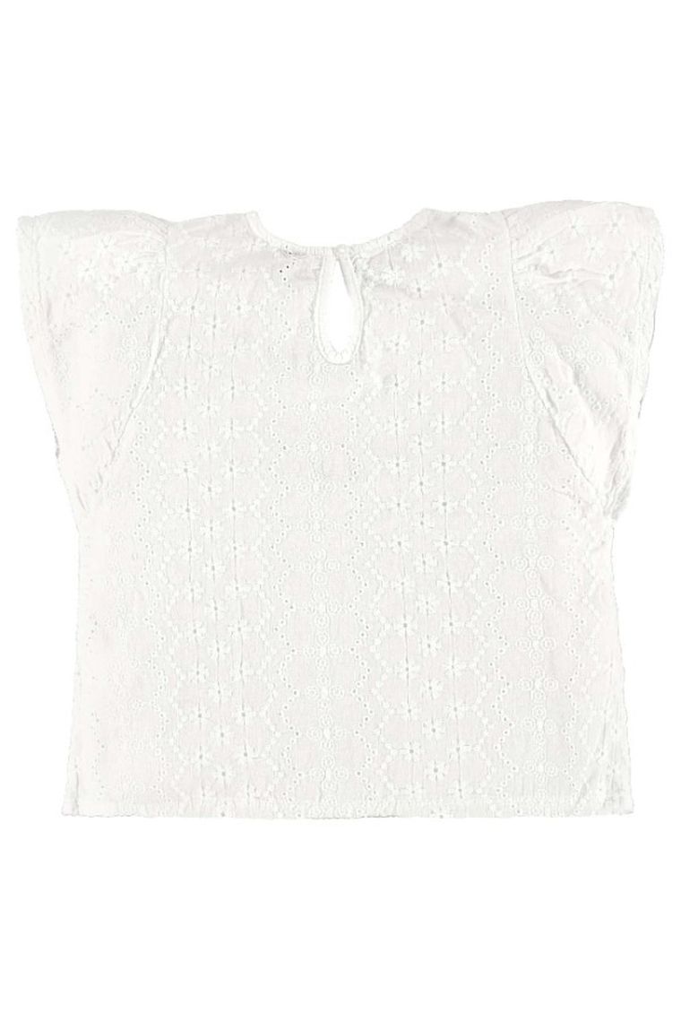 Bluzka dziewczęca bez rękawów, biała, Up Baby