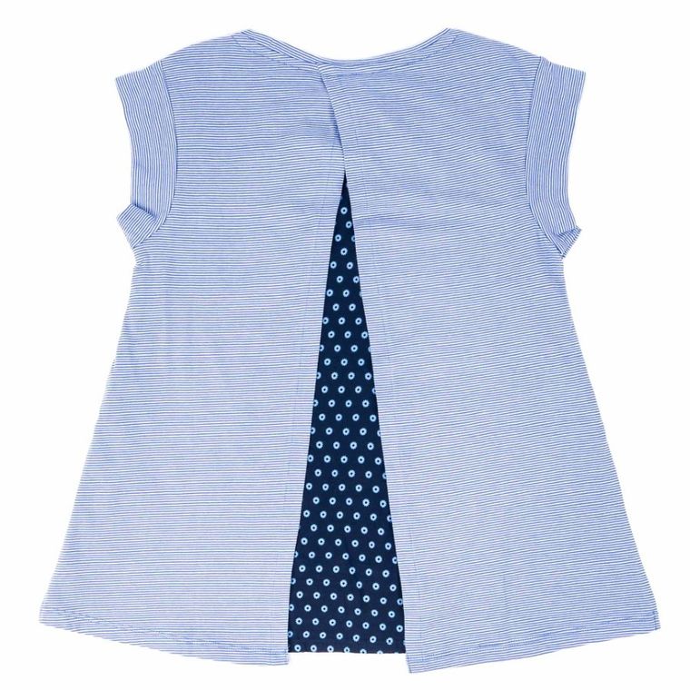 Bluzka dziewczęca bez rękawów, niebieska, Tom Tailor