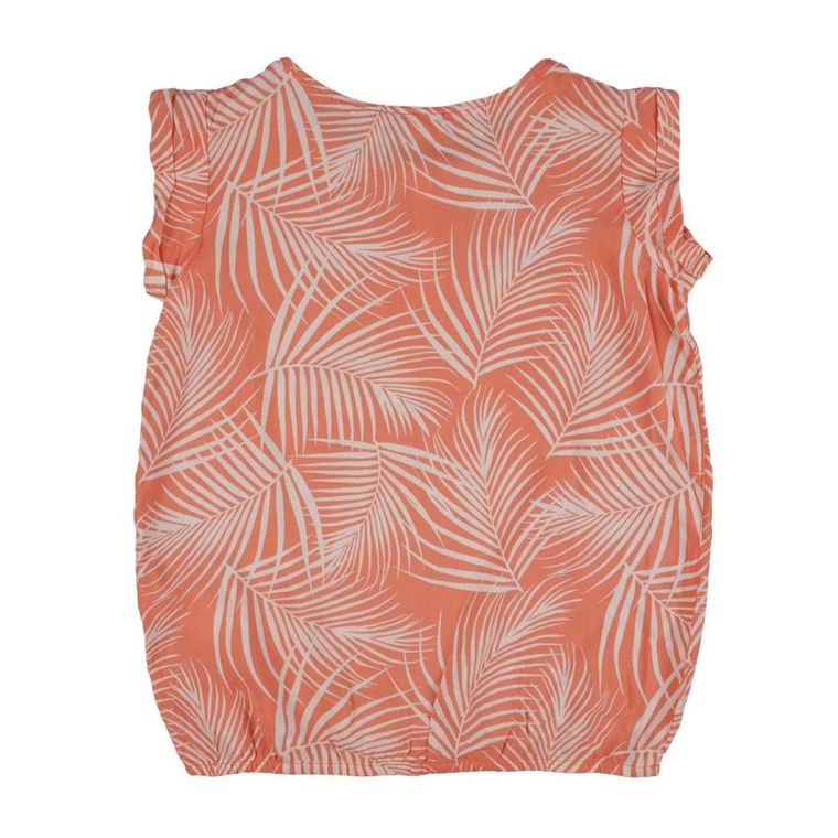 Bluzka dziewczęca bez rękawów, pomarańczowa, Tom Tailor