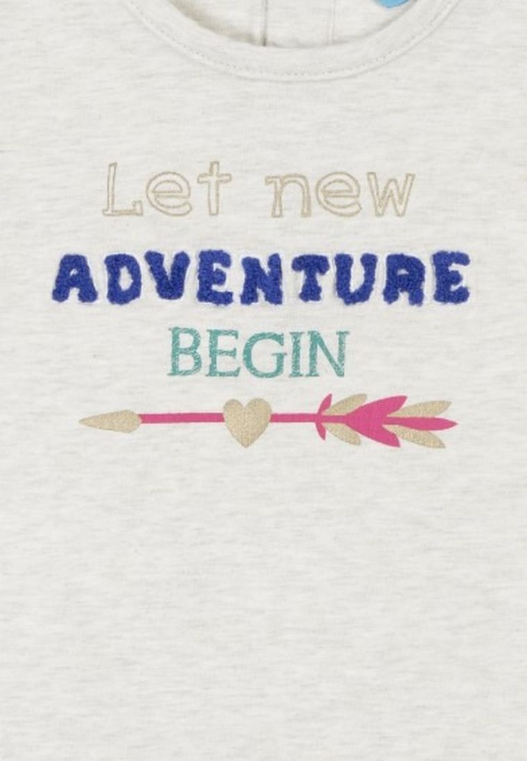 Bluzka dziewczęca z długim rękawem, biała, Lief