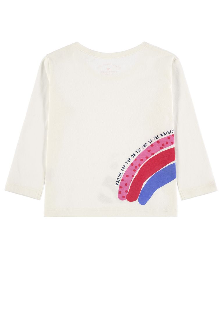 Bluzka dziewczęca z długim rękawem, biała, Tom Tailor