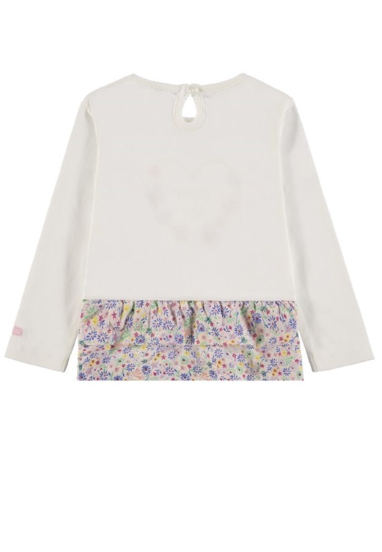 Bluzka dziewczęca z długim rękawem, biała, Tom Tailor