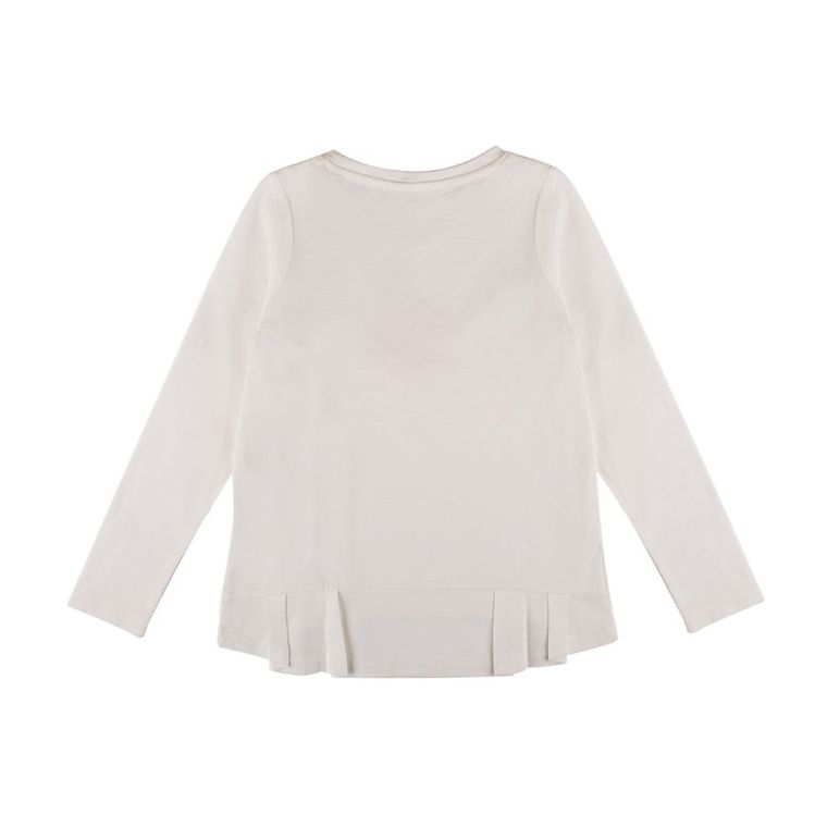 Bluzka dziewczęca z długim rękawem, biała, Tom Tailor