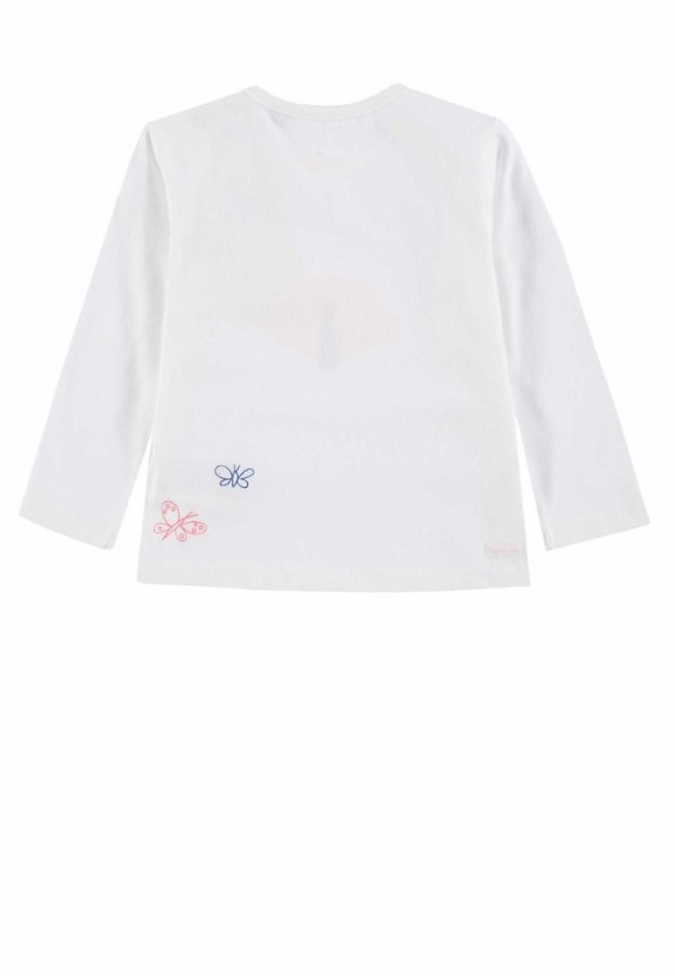 Bluzka dziewczęca z długim rękawem, biała, Tom Tailor