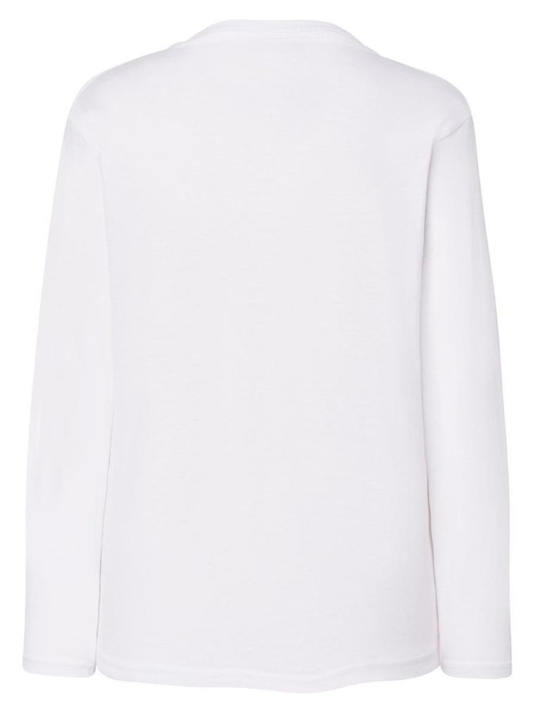 Bluzka dziewczęca z długim rękawem, biała, Tup Tup