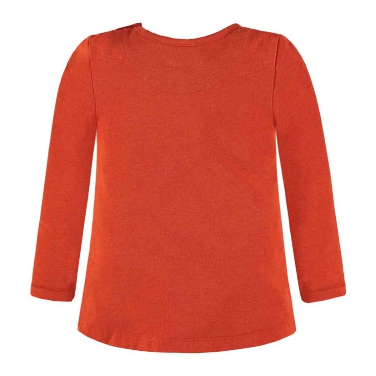 Bluzka dziewczęca z długim rękawem, czerwona, Kanz