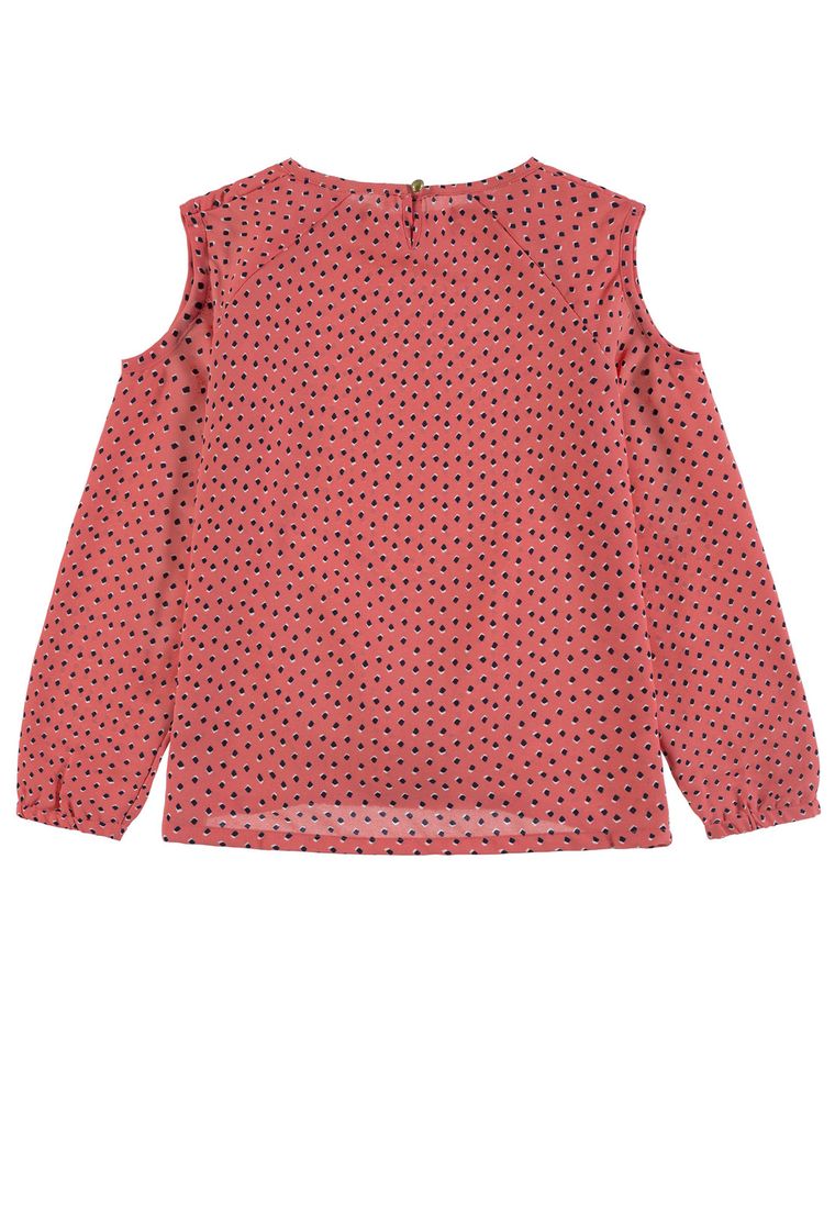 Bluzka dziewczęca z długim rękawem, czerwona, Tom Tailor