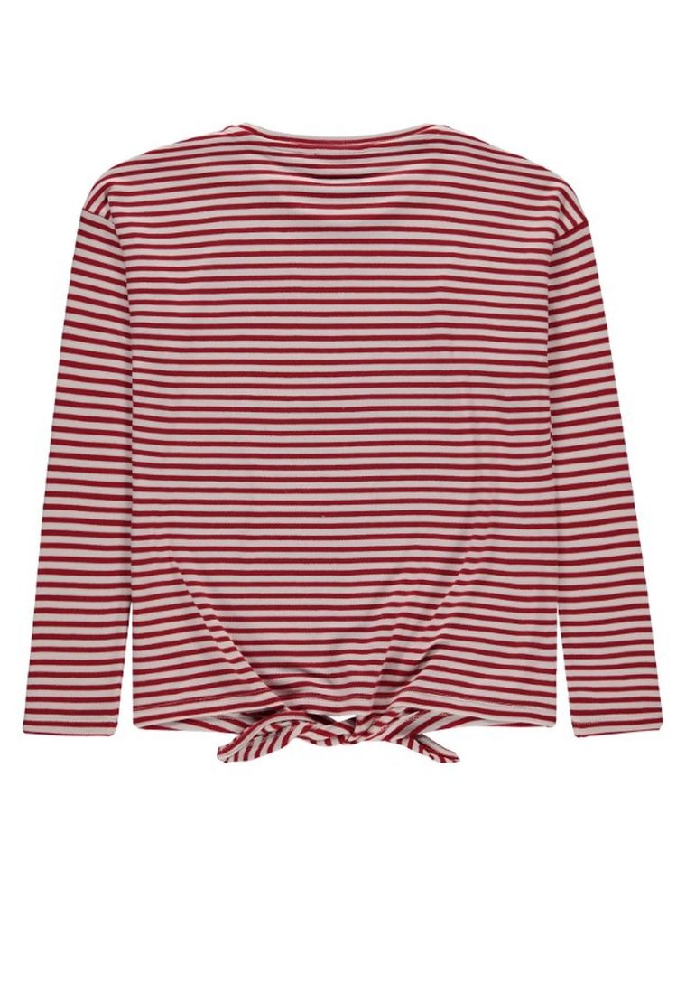 Bluzka dziewczęca z długim rękawem, czerwona, Tom Tailor