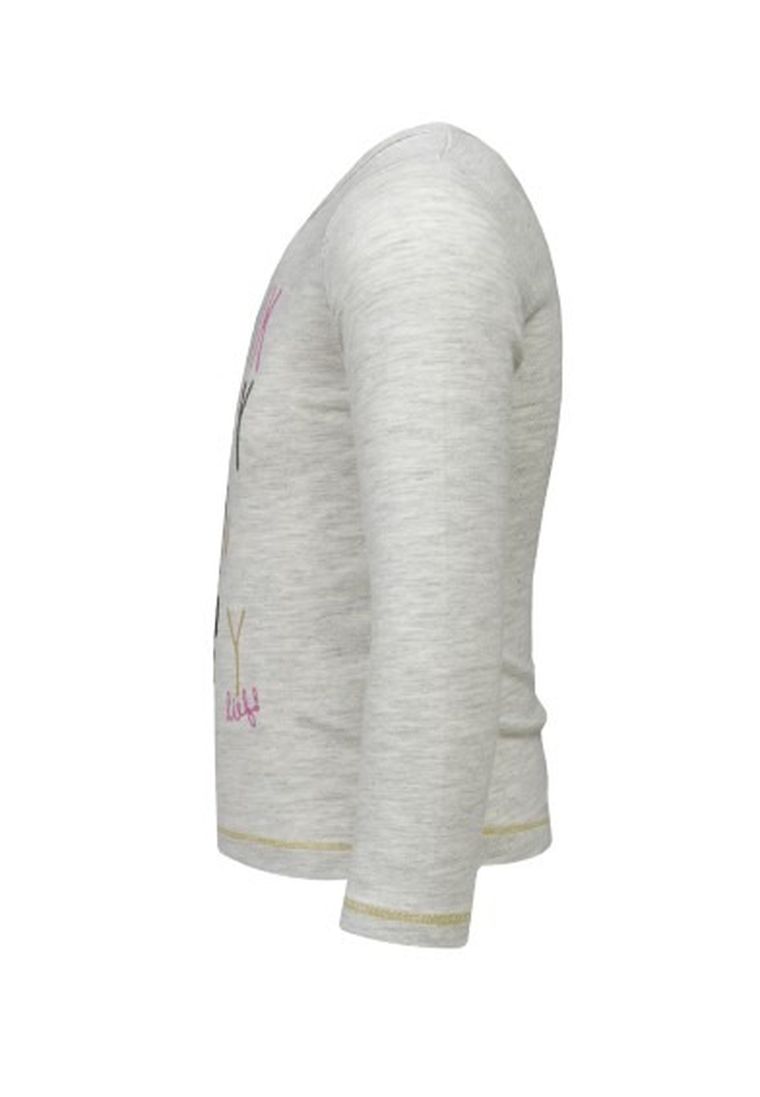 Bluzka dziewczęca z długim rękawem, ecru, Lief