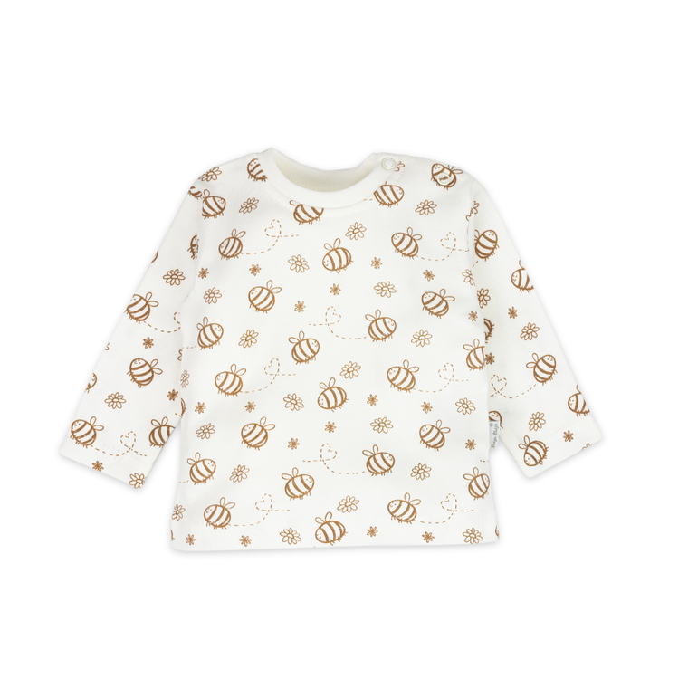 Bluzka dziewczęca z długim rękawem, ecru, Tup Tup