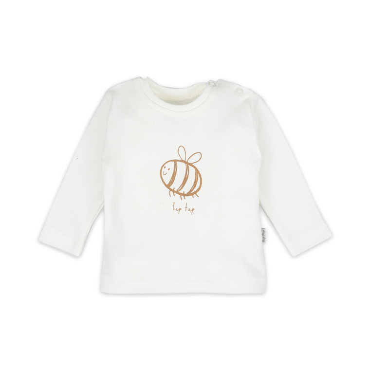 Bluzka dziewczęca z długim rękawem, ecru, Tup Tup