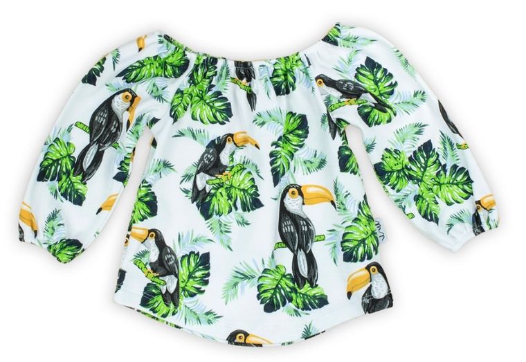 Bluzka dziewczęca z długim rękawem, mix, Nicol