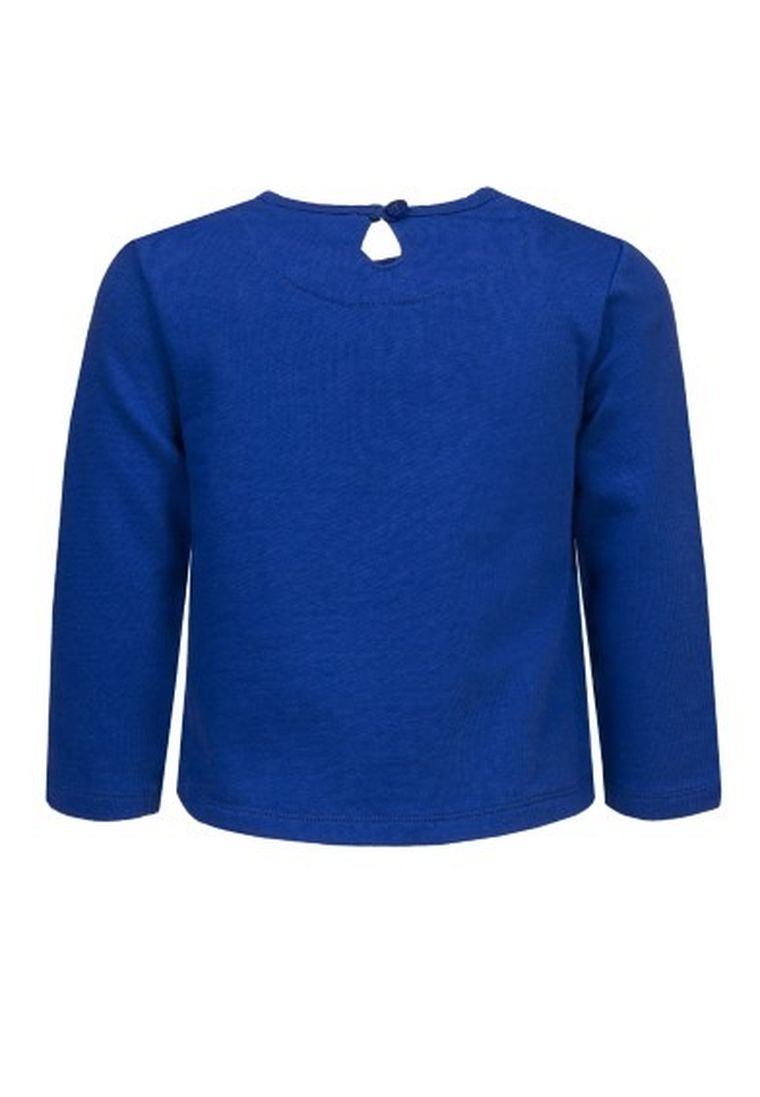 Bluzka dziewczęca z długim rękawem, niebieska, Lief