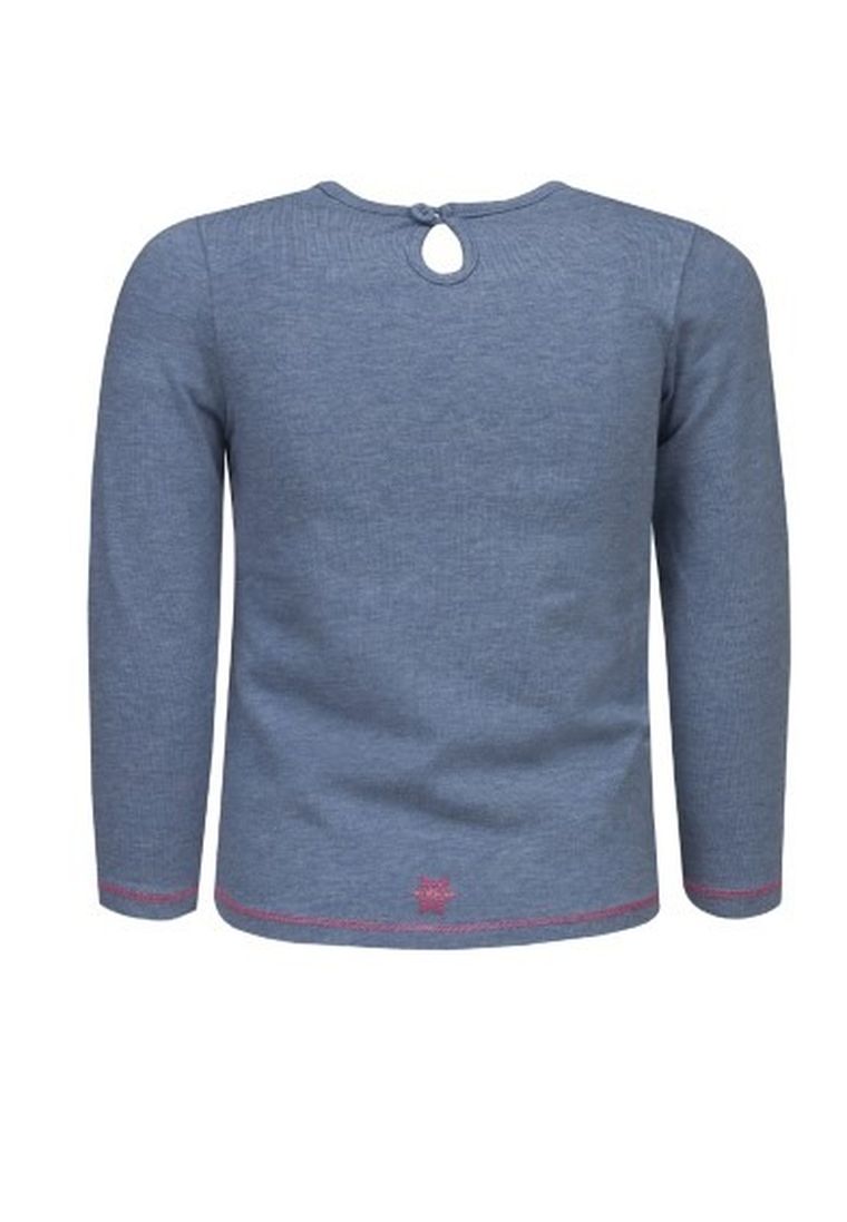 Bluzka dziewczęca z długim rękawem, niebieska, Lief