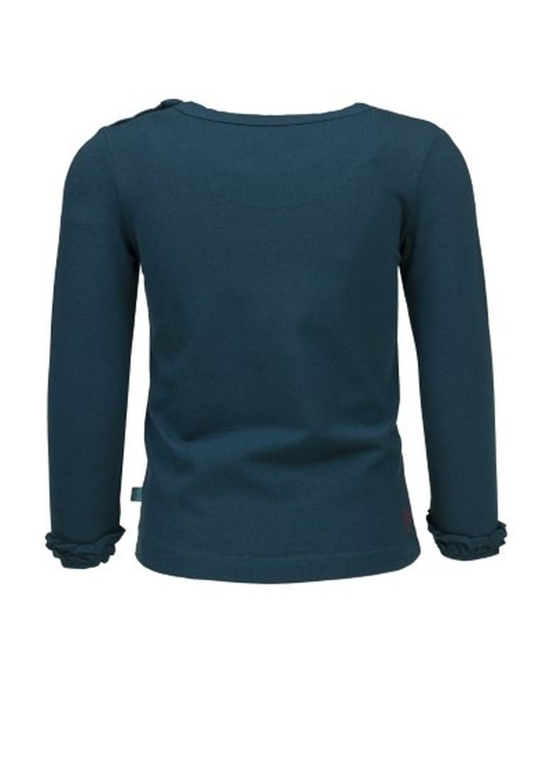 Bluzka dziewczęca z długim rękawem, niebieska, Lief