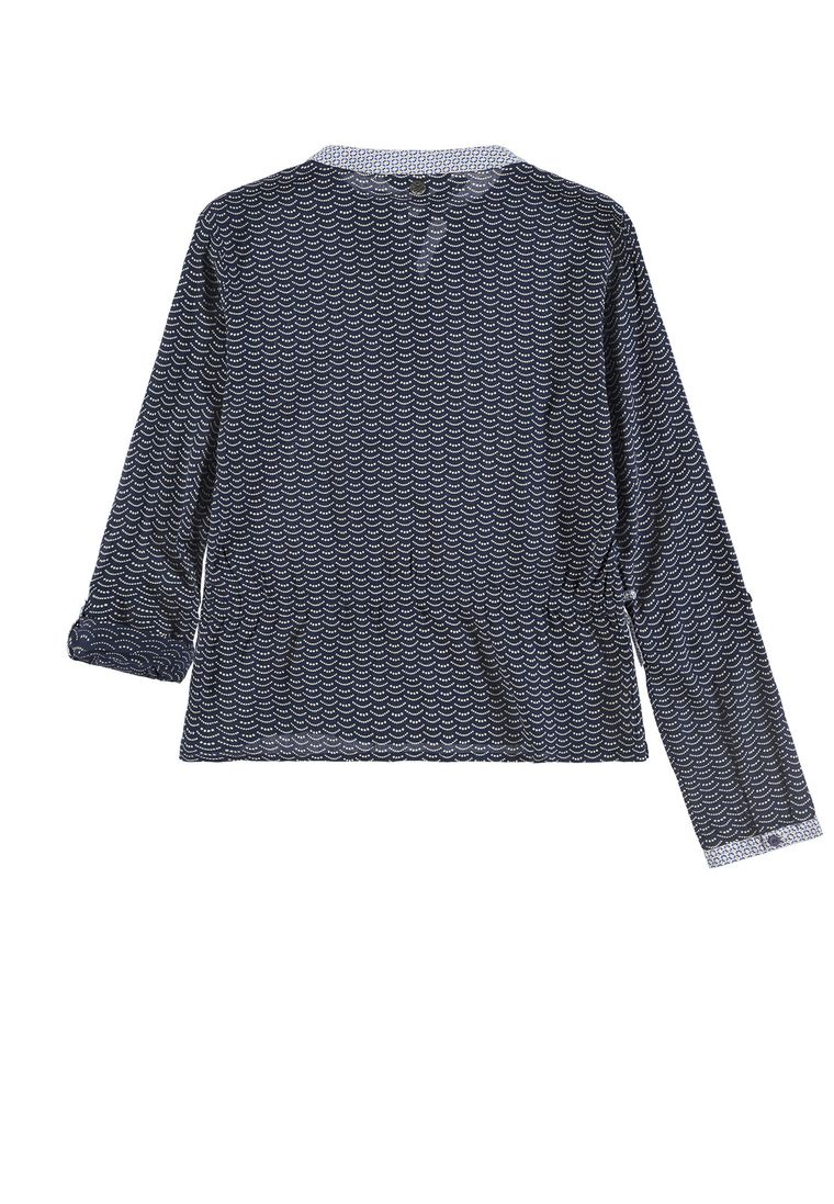 Bluzka dziewczęca z długim rękawem, niebieska, Tom Tailor
