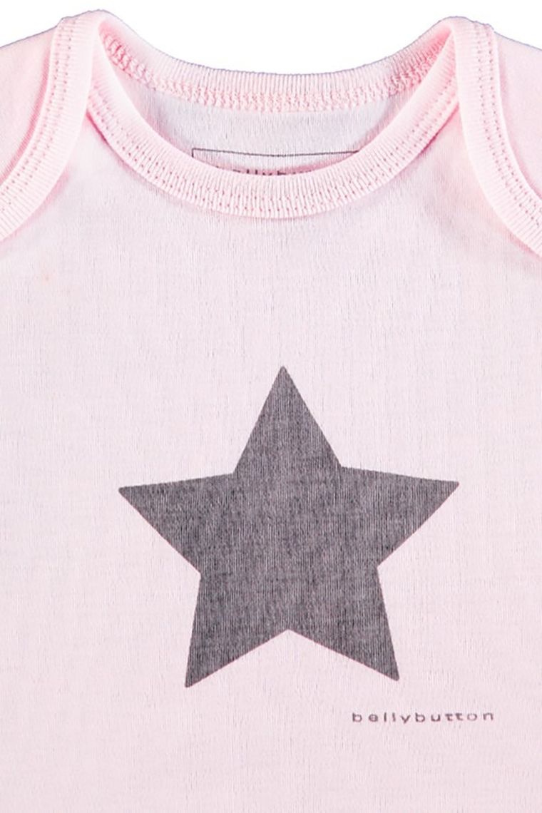 Bluzka dziewczęca z długim rękawem, różowa, Bellybutton