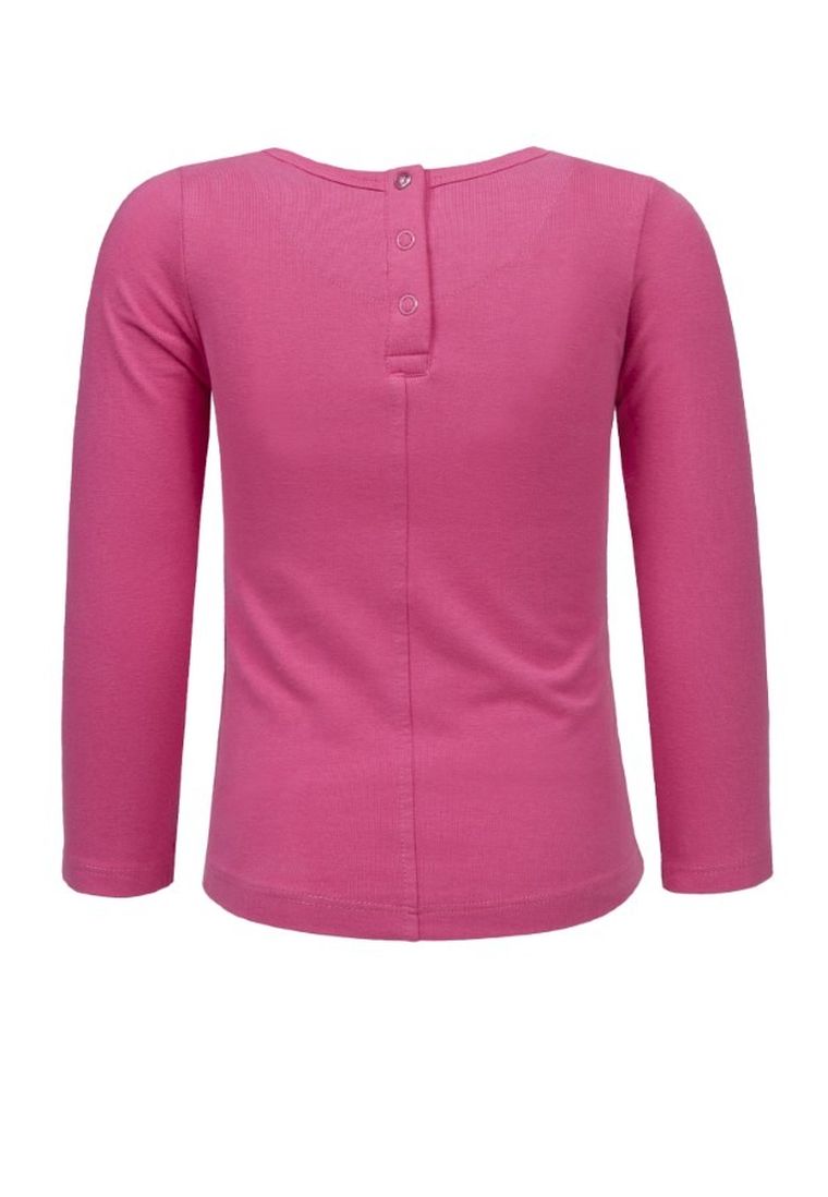 Bluzka dziewczęca z długim rękawem, różowa, Lief