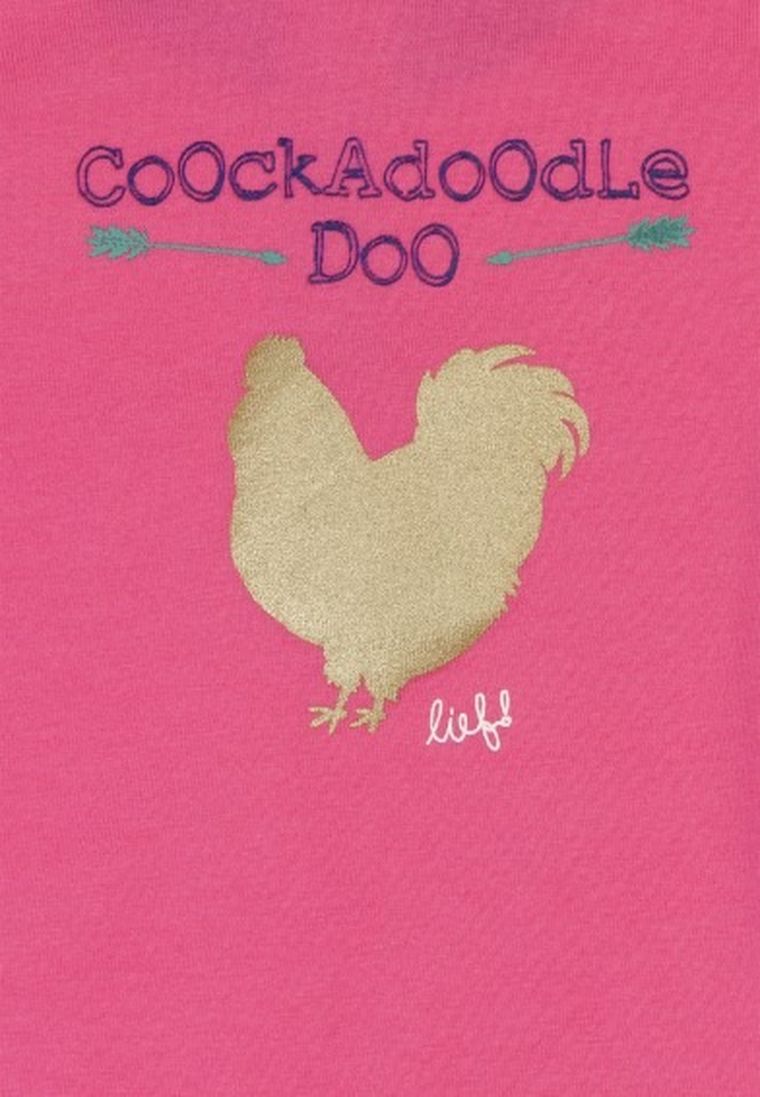 Bluzka dziewczęca z długim rękawem, różowa, Lief