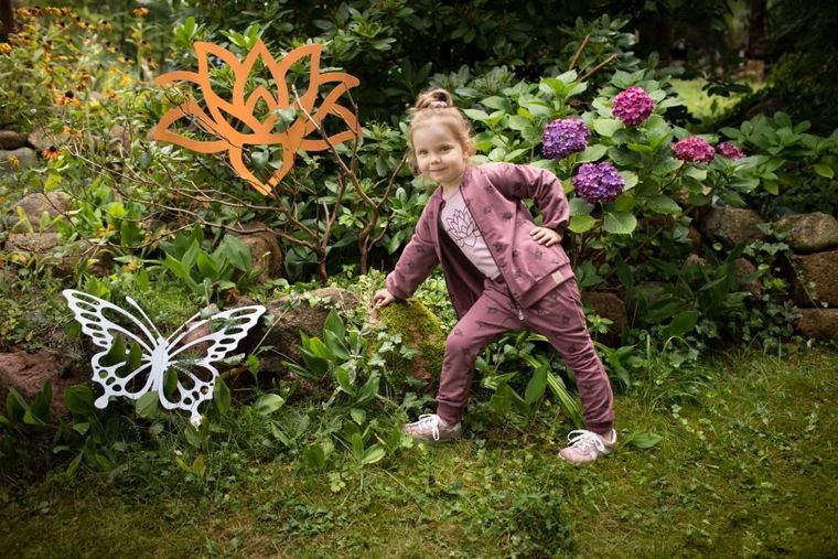 Bluzka dziewczęca z długim rękawem, różowa, Pinokio