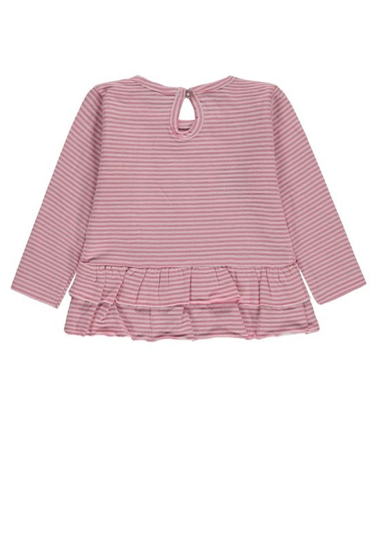 Bluzka dziewczęca z długim rękawem, różowa, Tom Tailor