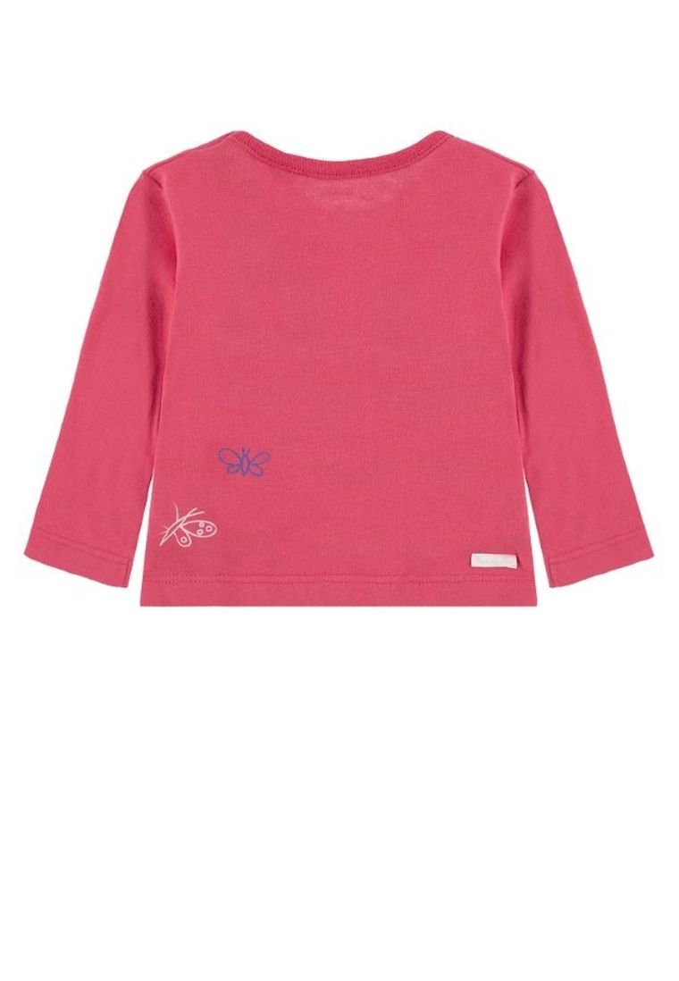 Bluzka dziewczęca z długim rękawem, różowa, Tom Tailor