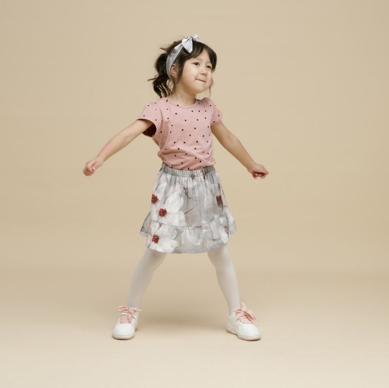 Bluzka dziewczęca z krótkim rękawem, różowa, Pinokio