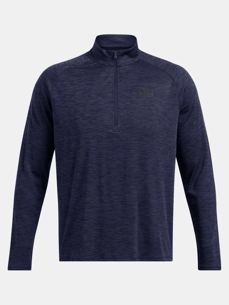 Bluzka męska z długim rękawem, granatowa, Under Armour