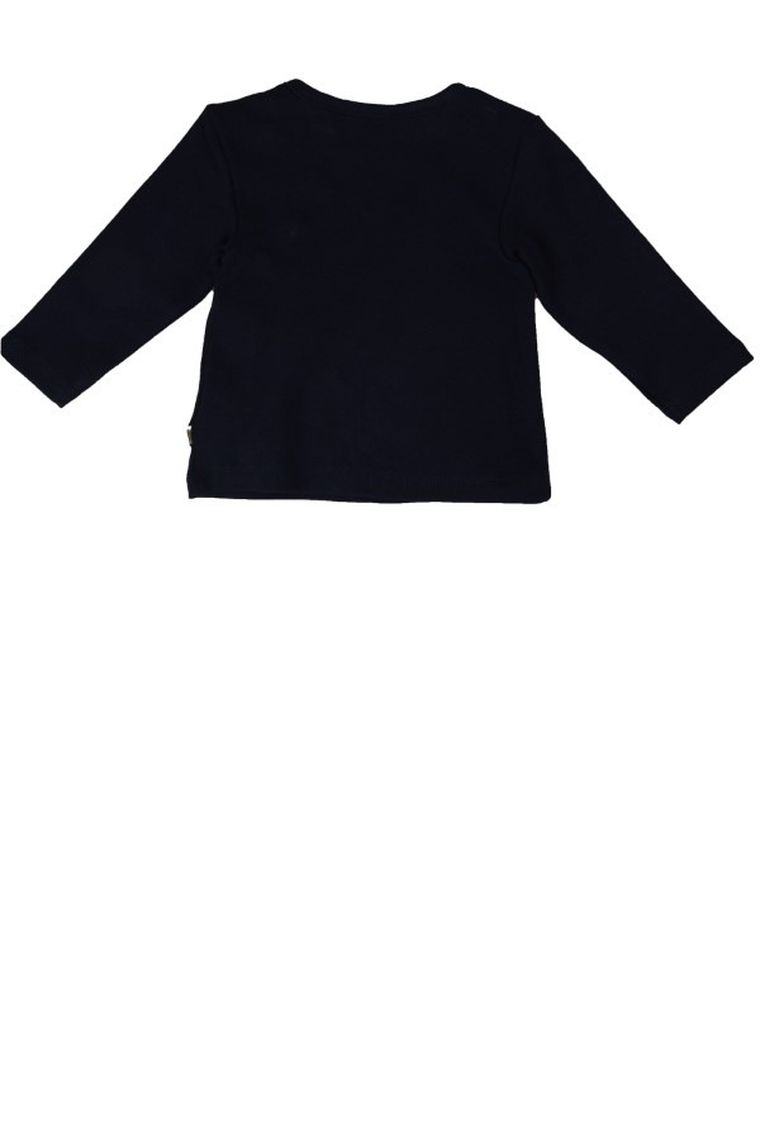 Bluzka niemowlęca z długim rękawem, granatowa, Kanz