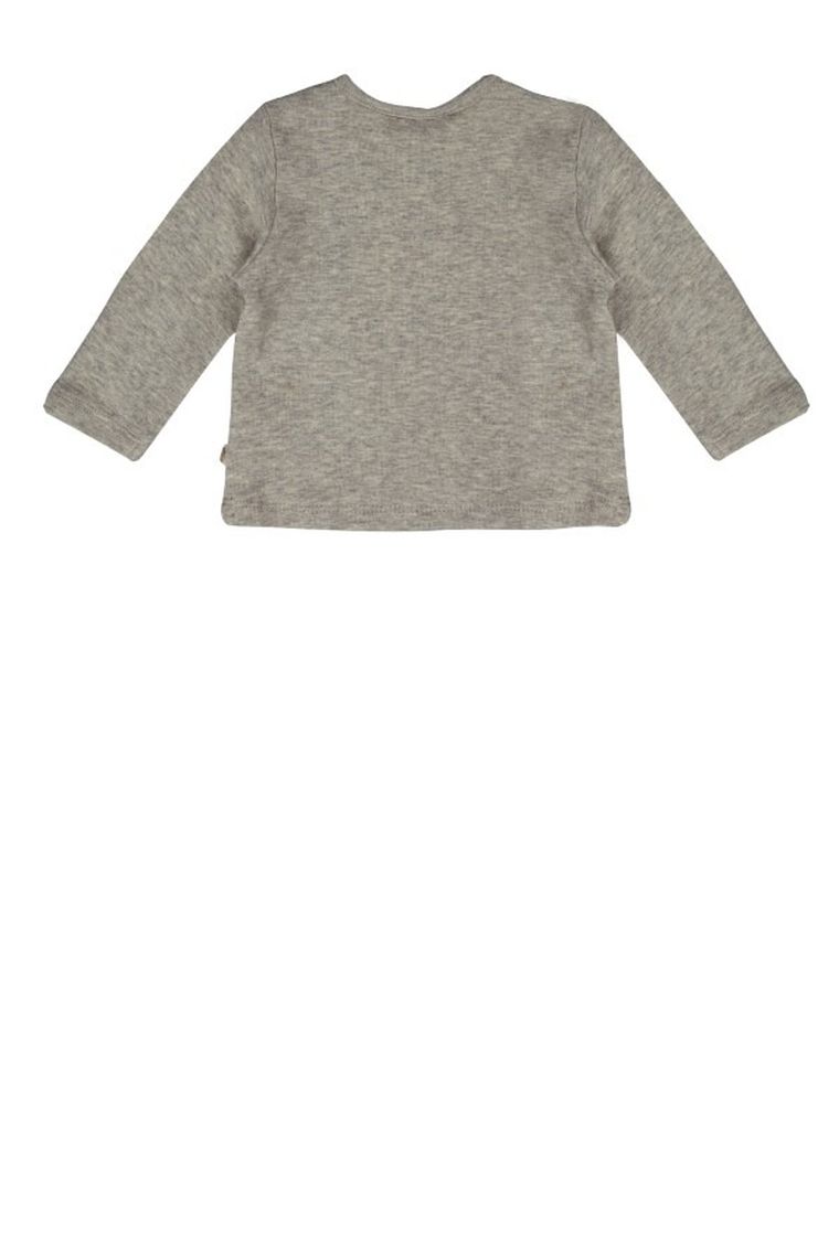 Bluzka niemowlęca z długim rękawem, szara, Kanz