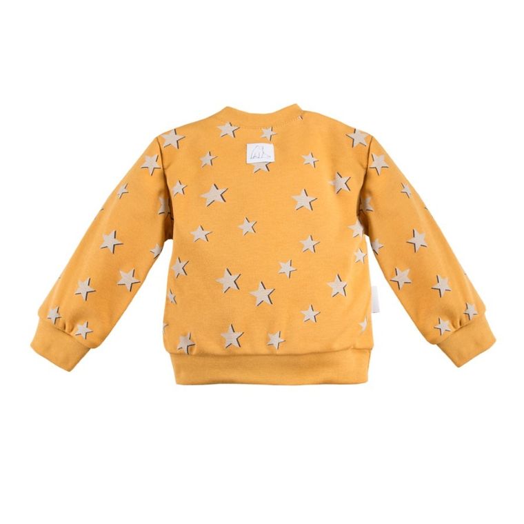 Bluzka niemowlęca z długim rękawem, żółta, Eevi