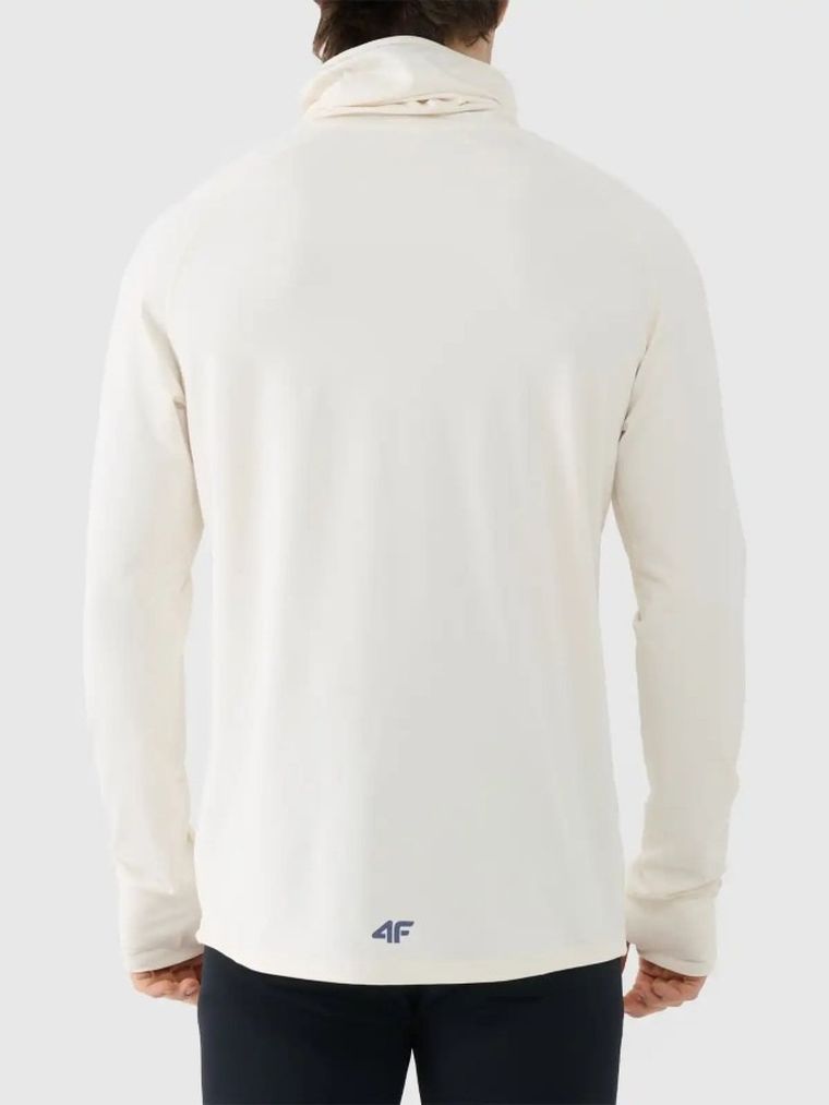 Bluzka termoaktywna męska z długim rękawem, ecru, 4F