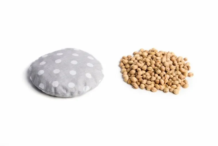 Bocioland, Grochy, termofor z pestkami wiśni, 180 g, szary