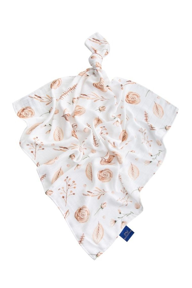 Bocioland, Kwiaty Boho, pieluszka bambusowa, 75-75 cm