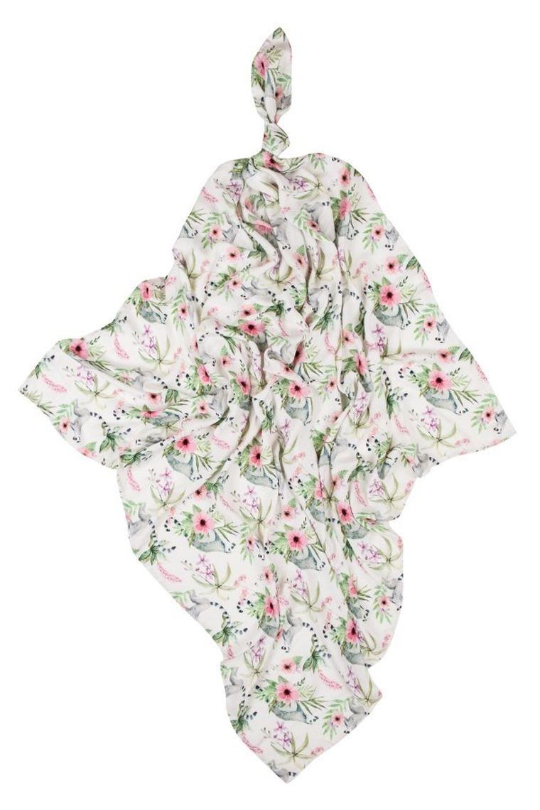 Bocioland, Lemury, pieluszka bambusowa, 30-30 cm