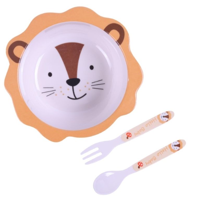 Bocioland, Lew, zestaw naczyń, 5 elementów