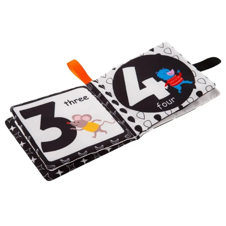 Bocioland, miękka szeleszcząca książeczka kontrastowa, 1-2-3