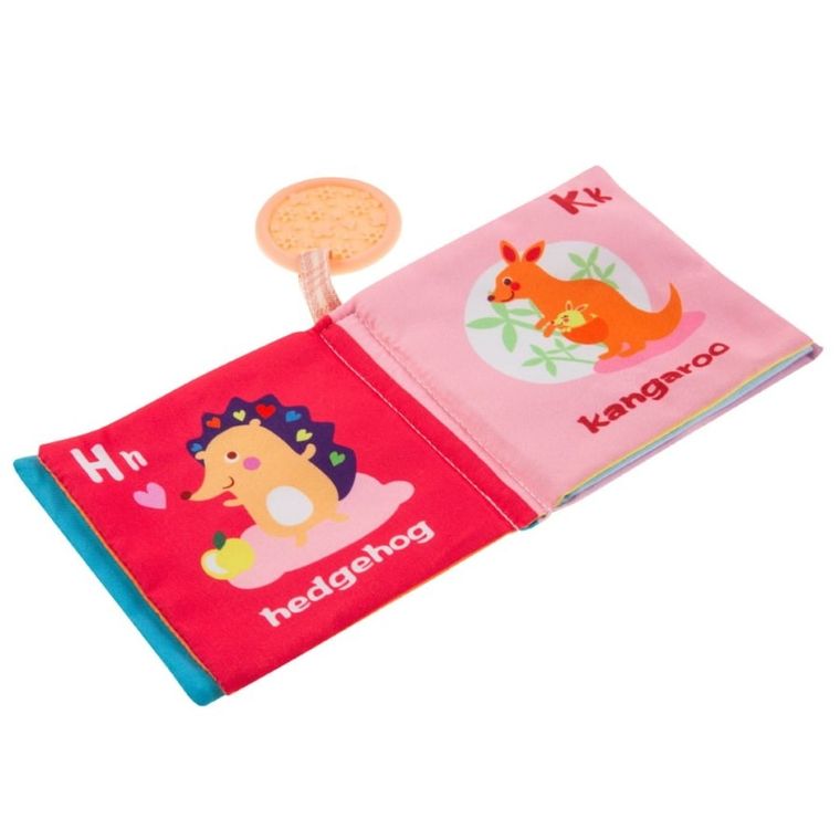 Bocioland, miękka szeleszcząco piszcząca książeczka z gryzakiem, animals