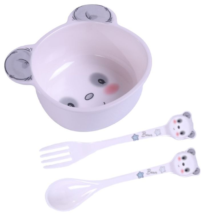 Bocioland, Panda, zestaw naczyń, 5 elementów