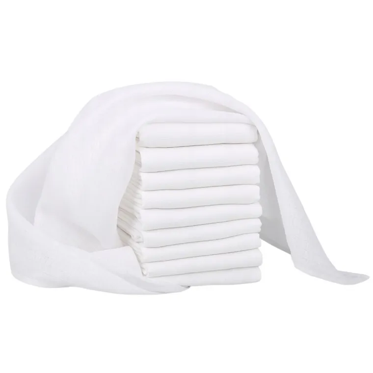 Bocioland, pieluszki tetrowe, białe, 40-80 cm, 10 szt.