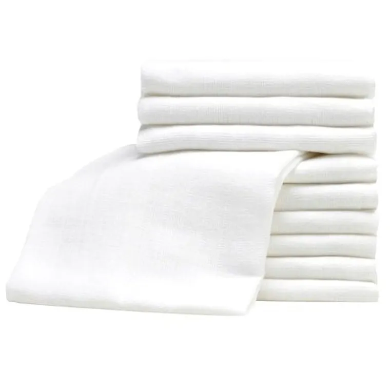 Bocioland, pieluszki tetrowe, białe, 60-80 cm, 10 szt.