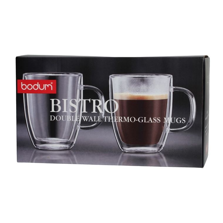 Bodum, kubek Bistro z podwójnymi ściankami, 450 ml, 2 szt.