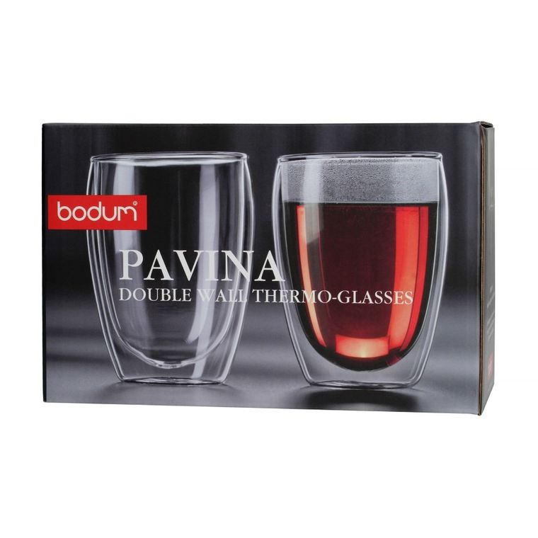 Bodum, zestaw szklanek Pavina z podwójnymi ściankami, 350 ml, 2 szt