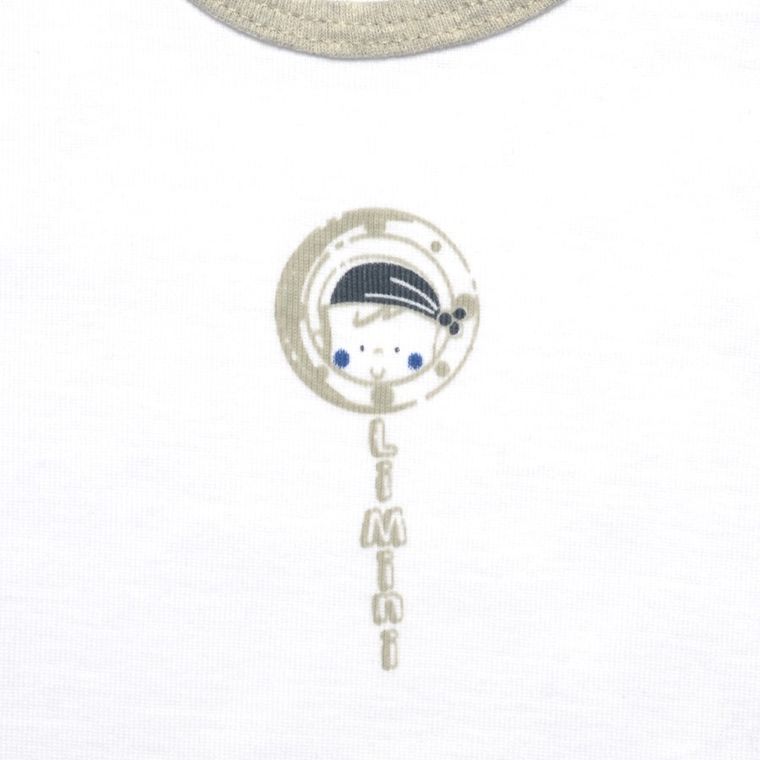 Body chłopięce bez rękawów, białe, Olimpias