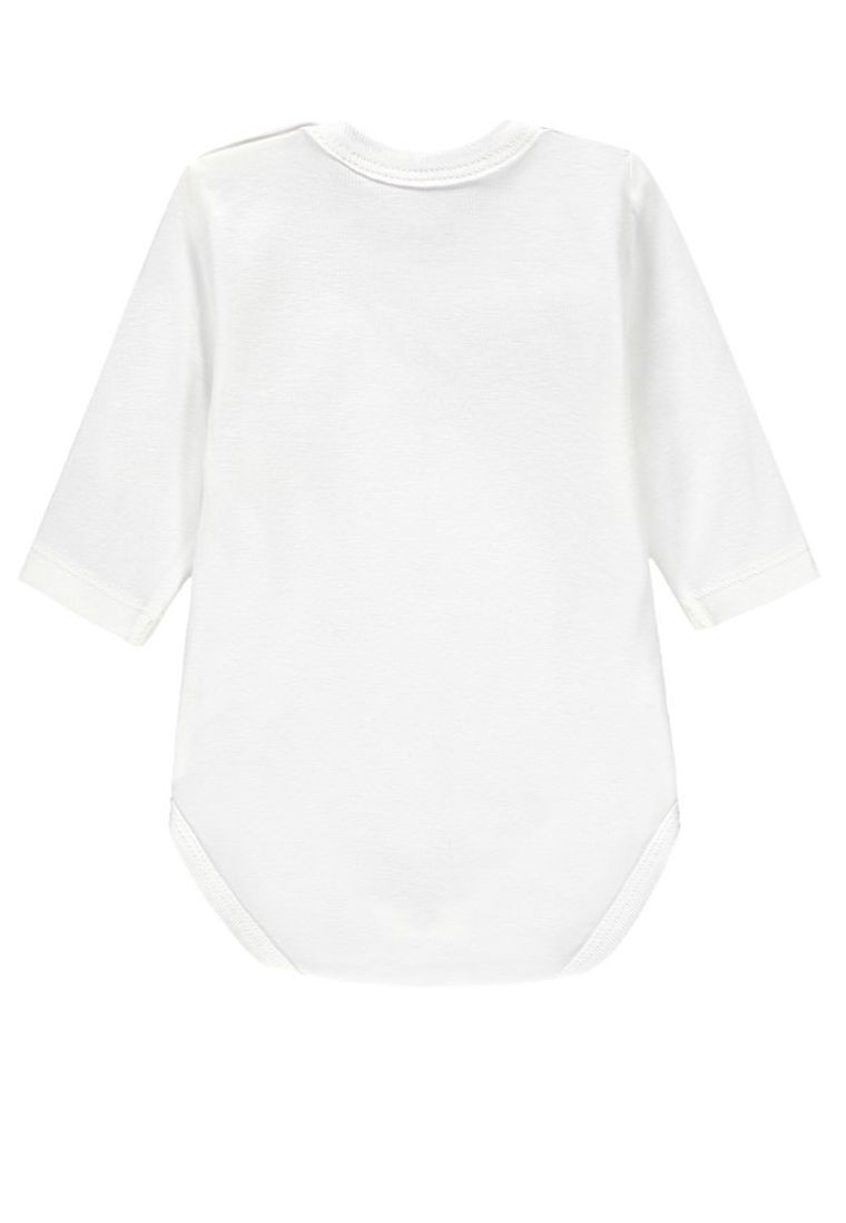 Body chłopięce z długim rękawem, białe, Kanz