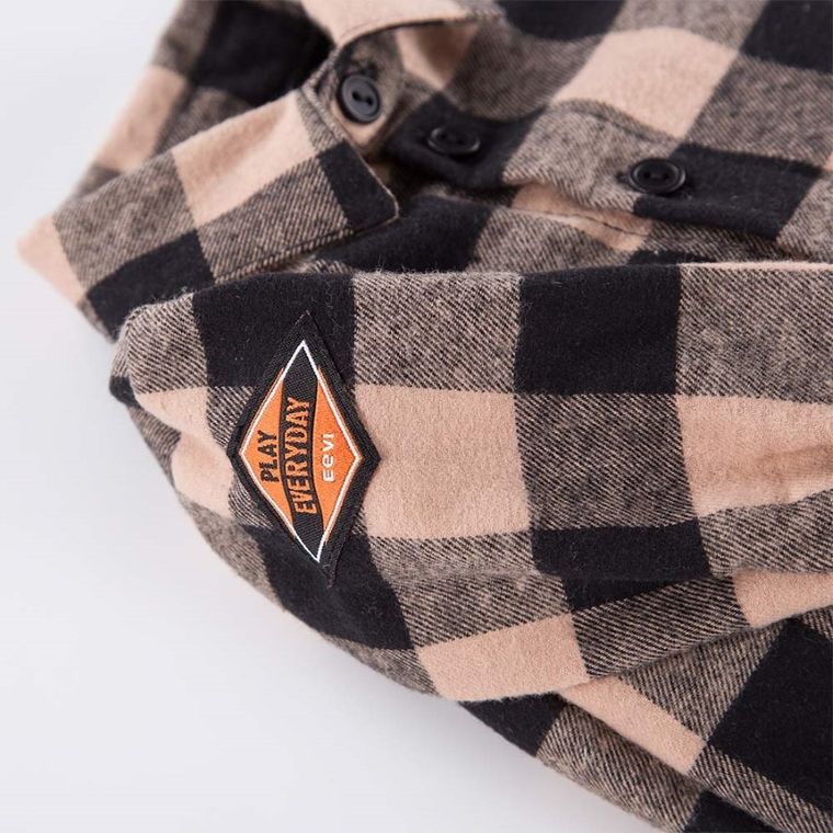 Body chłopięce z długim rękawem, brązowe, Jump, Eevi