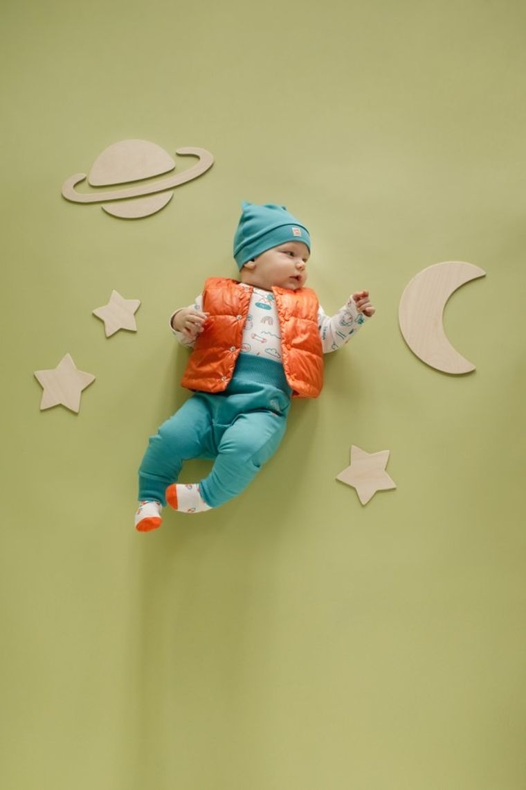 Body chłopięce z długim rękawem, ecru, Orange Flip, Pinokio