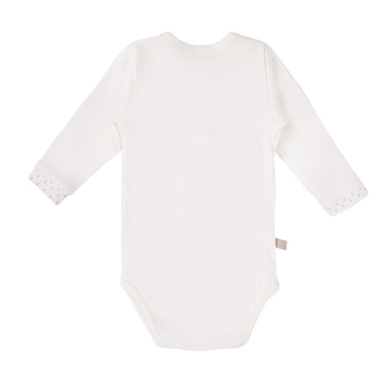 Body chłopięce z długim rękawem, ecru, piesek, Eevi